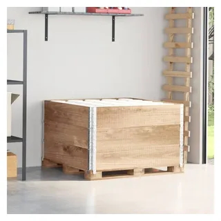 vidaXL Paletten-Aufsatzrahmen 100 x 100 x 0 cm Braun