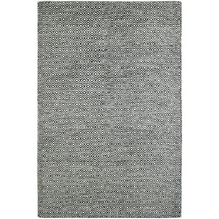 Novel Flachwebeteppich, Graphit, Textil, Struktur, quadratisch, 120x170 cm, für Fußbodenheizung geeignet, Teppiche & Böden, Teppiche, Naturteppiche