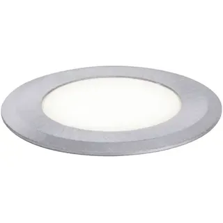 Paulmann Boden-Einbauleuchte LED Edelstahl 8,2 cm inkl. Leuchtmittel silberfarben