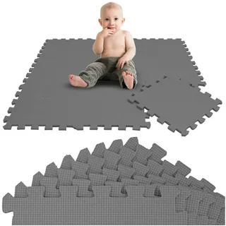 LittleTom Puzzlematte ab Null - 9 Teile Baby Kinder - Puzzle Spielmatte Krabbelmatte