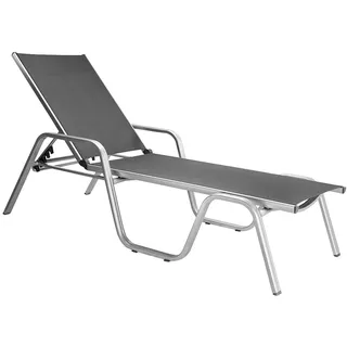 Kettler Advantage 0301214-0000 Basic Plus Stapelliege 202 x 70 x 38 cm, silber/anthrazit