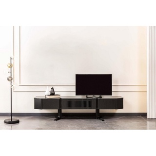 JVmoebel Sideboard Schwarzer Modernes Sideboard Luxuriöser TV-Ständer RTV-Lowboard Tisch (1 St., 1x Sideboard), Made in Europa schwarz