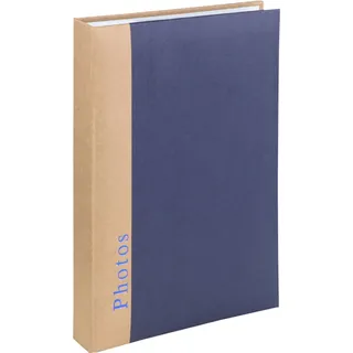 Ideal Trend Einsteckalbum für 300 Fotos in 10x15 cm Fotoalbum mit Memofeldern zum Beschriften Foto Album mit Farbauswahl - Farbe: Blau - Blau