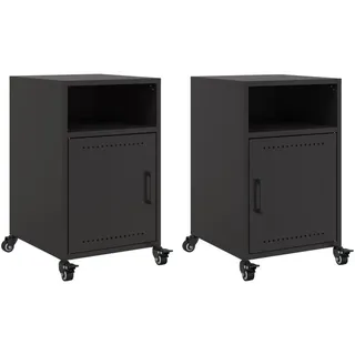 vidaXL Nachtschrank 36 x 39 x 59 cm Schwarz