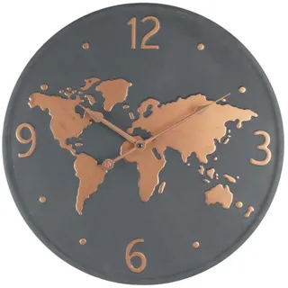 Mobili Rebecca Rebecca Mobili Wanduhr 45,0 RE6597 dunkelgrau/kupfer