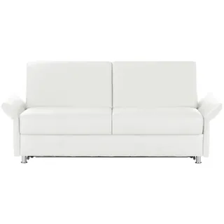 Sofa.de Schlafcouch Leder 2-Sitzer Weiß