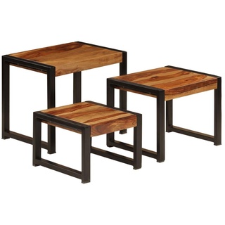 vidaXL Satztische 3 Stk. Massivholz