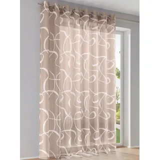 Heine Dekostore Ösen 225 x 225 cm Schwarz/Weiß