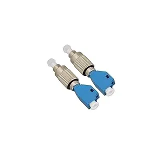 Zunate 2Pcs Visual Fault Locator Glasfaseradapter, Glasfaserstecker, FC-Stecker auf LC-Buchse SM 9/125 Hybrid-Glasfaserkonverter-Adapter, Kompatibel mit Visual Fault Locator