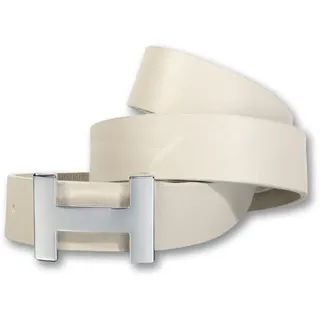 Silbergift Koppelgürtel Leder beige 80