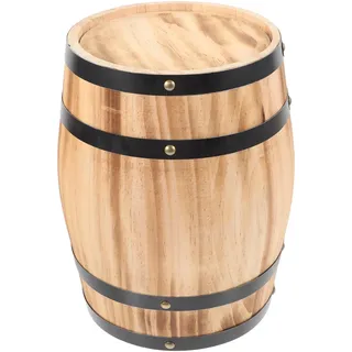 OFFIGAM Holzfässer zur Dekoration als Kleines Weinfass aus Braunem Holz Nicht Leicht Verformbar Einzigartiges Weinfass Ornament für Oktoberfest Feier und Rustikale Riegel Deko
