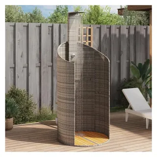vidaXL Gartendusche 100 x 100 x 241,5 cm grau