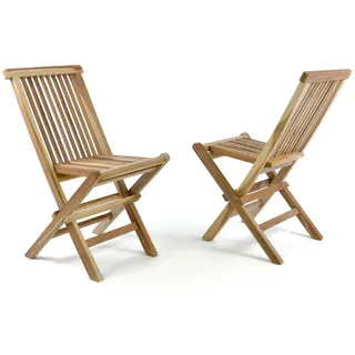 VCM Gartenstuhl 30 x 40 x 60 cm braun 2 St.