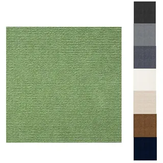 Coonoor Teppichfliese Scene, 50 x 50 cm, Selbstklebend, Bodenschutzfliese, Quadratisch, Höhe: 4 mm, Teppich Sehr rutschfest für Wohnzimmer grün