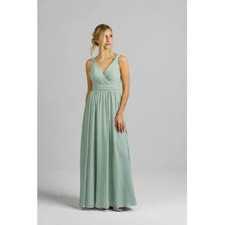 ANNIS WIESBADEN EST. 2021 Abendkleid Brautjungfernkleid Abendkleid „Jade“ mit Chiffonrock grün 36