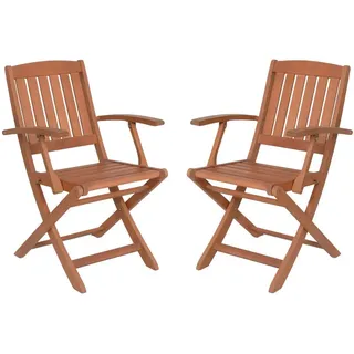 Sedex Gartensessel King Klappsessel 53 x 53 x 87 cm braun 2 St.