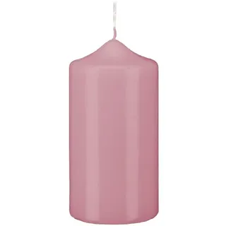 Kopschitz Kerzen Kerzen Stumpenkerzen Klarlack Hochglanz Rosa, 200 x 80 mm, 2 Stück