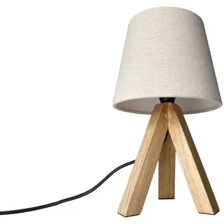 meineWunschleuchte Nachttischlampe Creme 3 St.