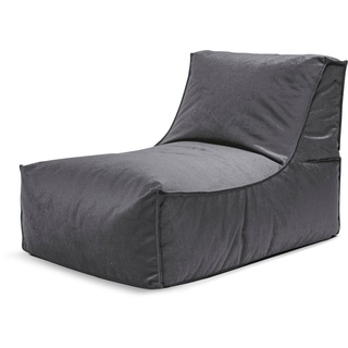 Magma Heimtex Sitting Point Sitzsack Rock Marla Stoff Grau Anthrazit
