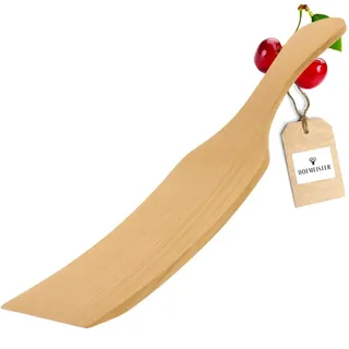 HOFMEISTER® Pfannenwender aus edlem Kirsch-Holz, 24,5 cm, hitzebeständig, Keine Kratzer in Pfannen, 100% Naturprodukt, geschwungen