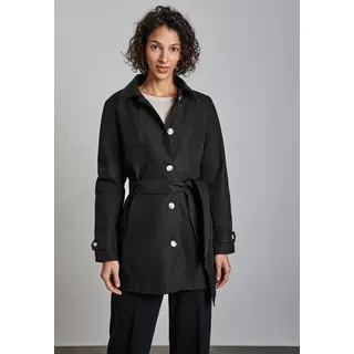 STREET ONE Damen A101213 Trenchcoat, Schwarz, 40 EU