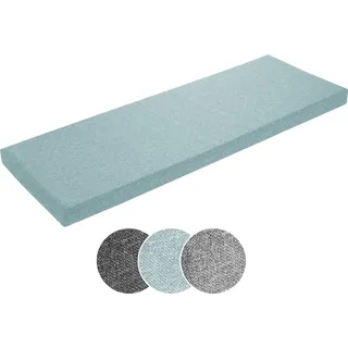 Bankauflage 150 x 40 cm, türkis, Unterseite Antirutsch, Bankkissen, Sitzkissen für Fensterbank, Bezug waschbar, sleepling - Türkis