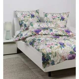 JANINE Carmen S Floral Blau 135 x 200 cm + 80 x 80 cm