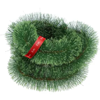 KADAX Kiefergirlande, Dekogirlande für den Weihnachtsbaum, Lange Tannengirlande, Künstliche Weihnachtsgirlande aus PVC-Folie, Kamindekoration, Weihnachtsdekoration (Cupid)