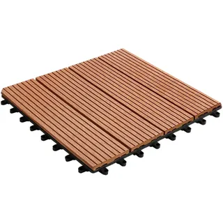 karat gardenoutdoor Klickfliese WPC Royal Bronze 30 x 30 cm 11 St.