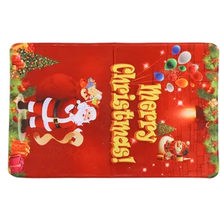 Rutschfeste Weihnachtsmatte Mit Weihnachtsmann-motiv Für Bad Und Küche