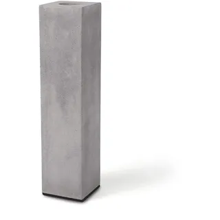 Korn Produkte, Vase „Block” aus Beton, stabil, markant und doch elegant, Handmade, H 24 cm