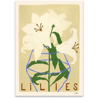 The Poster Club - Lilies von Carla Llanos, 30 x 40 cm