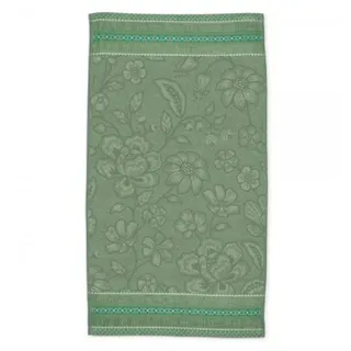 Pip Studio Jasmin Jacquard Handtuch 55 x 100 cm Grün