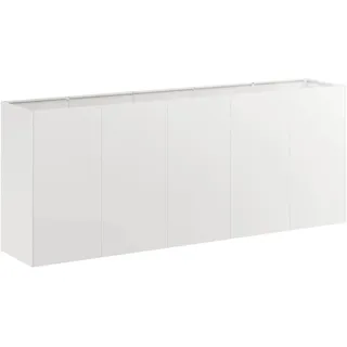 vidaXL Pflanzkübel 200 x 40 x 80 cm Edelstahl