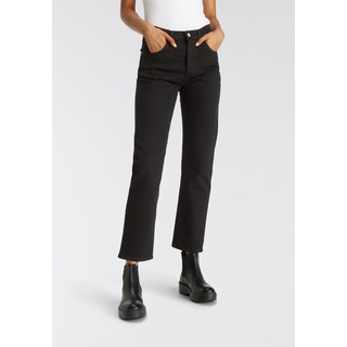 7/8-Jeans LEVI'S "501 Crop" Gr. 30, Länge 30, schwarz (black) Damen Jeans Röhrenjeans 501 Collection