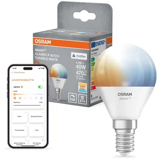 Osram LED-Lampe E14 4,9 W dimmbar warmweiß