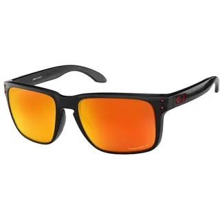 Oakley Holbrook XL, Sonnenbrille Prizm Polarized - Schwarz Gelb/Orange-Verspiegelt