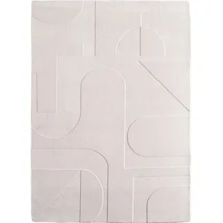 KADIMA DESIGN LAVAREDO Kurzflorteppich 120 x 170 cm Creme