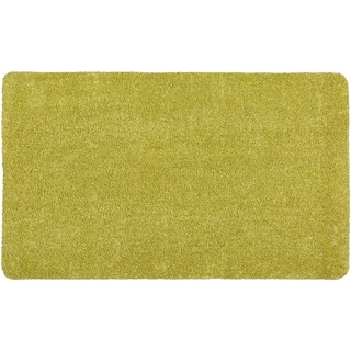 ASTRA waschbarer Fußabstreifer Baumwolle – saugstarke Fußmatte Entra – rutschfeste Matte – (90 x 150 cm – grün)