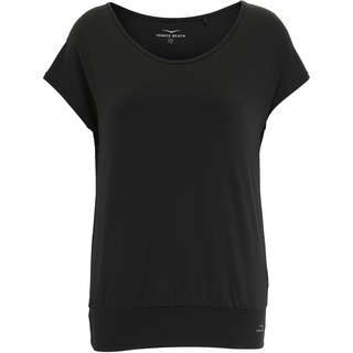 Venice Beach Sport-T-Shirt für Damen mit lockerer Schnittform und Bund am Saum RIA XS, Black