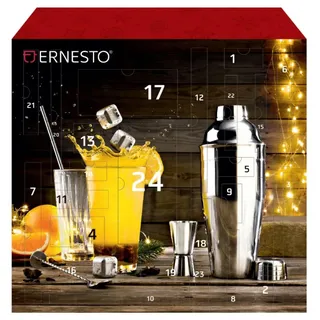 Ernesto Adventskalender Cocktailzubehör 42-tlg. Cocktailset Mixer Weihnachten