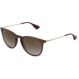Ray Ban Ray-Ban RB 4171 ERIKA Damen-Sonnenbrille Vollrand Panto Kunststoff-Gestell, braun