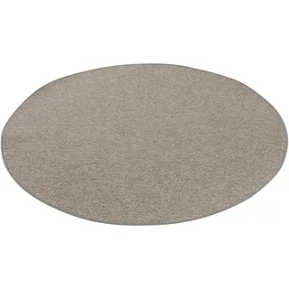Snapstyle Bentzon Natur Flachgewebe Webteppich Ø 200 cm Blau/Grau