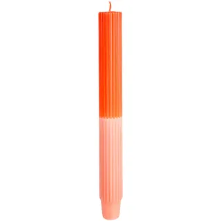 Kerze Rille 2-farbig D2,8xH25cm, pink
