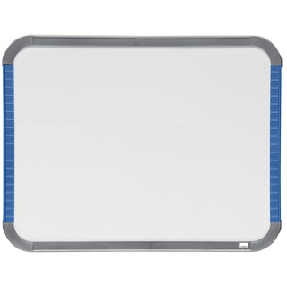 Nobo Magnetisches Mini-Whiteboard mit Schmalem Rahmen, Tragbar, Wandmontierbar, Hochformat oder Querformat, Integrierte Tragegriffe & Stifthalterung, 220 x 280 mm, QB05142AST