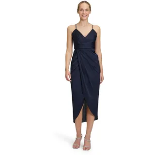 Vera Mont Abendkleid Raffung Blau 38