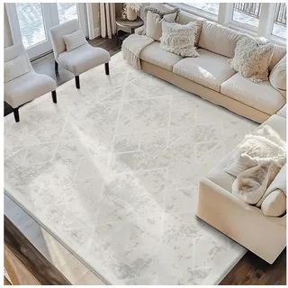 IKEA STOENSE Kurzflorteppich 200 x 300 cm Elfenbeinweiß