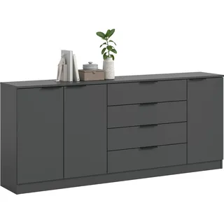 Möbel Boss Kopenhagen 185 x 80 x 35 cm Anthrazit/Schwarz