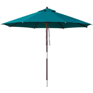 anndora® Sonnenschirm 3 m rund - Petrol Blau - Groß