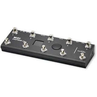 PAINTAUDIO MIDI Captain Foot Controller Multi-Effekt-Tastaturen, Synthesizer, USB-MIDI-Musik-Software, Bias mit Time-Engine-Funktion, unterstützt alle PC/CC/Note Commander, 3 Fußschalter (schwarz)